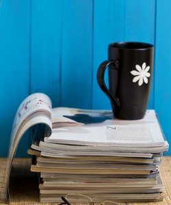 Stack of magazines