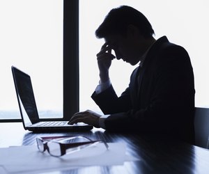 Stressed businessman