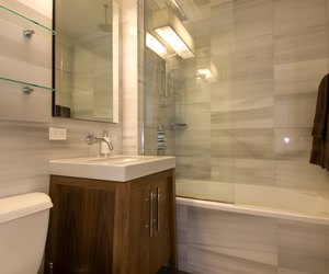 Interior of bathroom in home