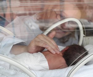 Newborn Premature in Incubator