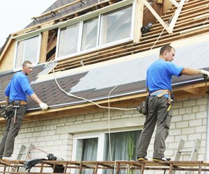 roofing work with flex roof