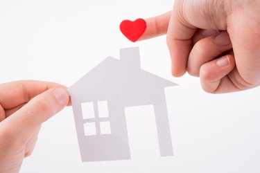 House and clipped heart