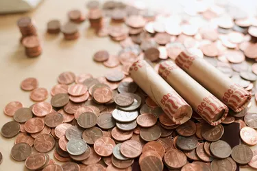 Coins and rolled coins