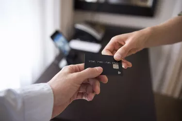Handing over credit card