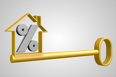 What Is a Good Loan to Value Ratio?         3D house / key / percent concept
