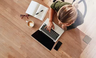 Woman surfing internet <a href=