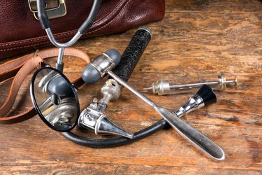 Doctor's antique instruments