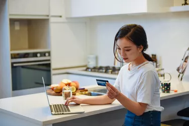 Indoor life portrait of a young Asian woman