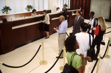 Bank Customers in Line
