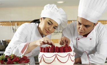 Two Pastry Chefs Complete the Strawberry Cake