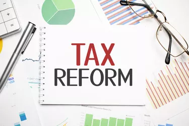 TAX REFORM concept closeup. Business and finance concept