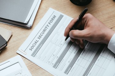 Social Security Form Concept