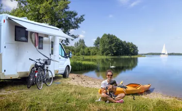 mobile home - summer recreation at the lake