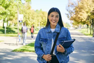 College Student on Campus