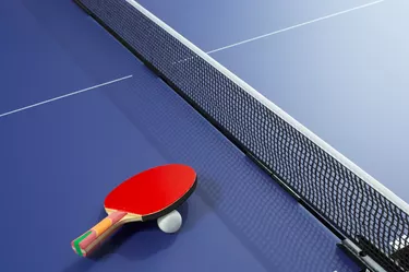 Close-Up Of Table Tennis Table