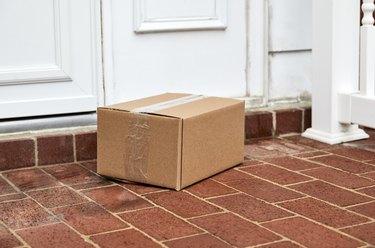 Package on Front Door Step