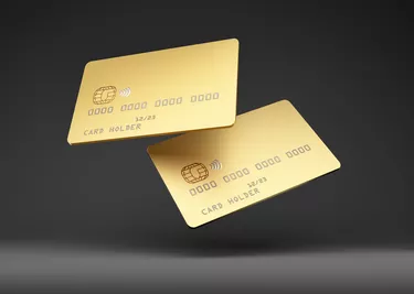 Golden Credit Card Mock up