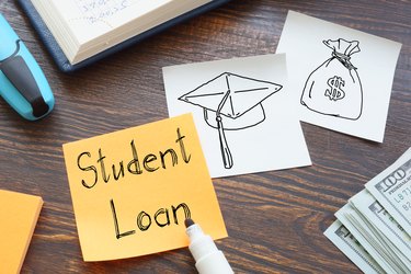 Student Loan is shown on the business photo using the text