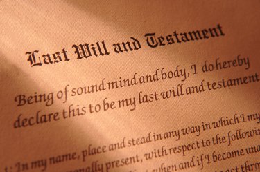 Last Will and Testament Document