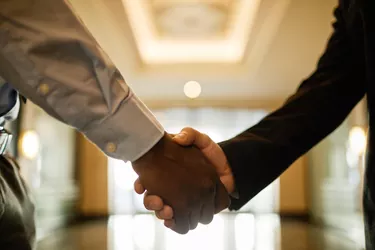 Business People Shaking Hands Close Up