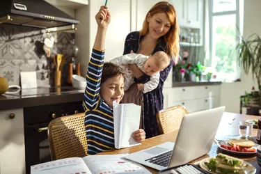 Young Family in the Kitchen