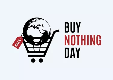 Buy Nothing Day vector