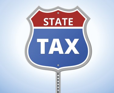 STATE TAX ROUTE SIGN