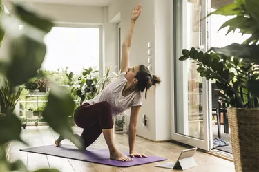 Young woman yoga