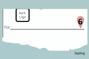 Illustration of a check call out 6 - the memo line