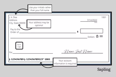 written personal check