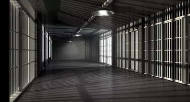 Jail Corridor And Cells