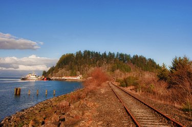 Railroad tracks