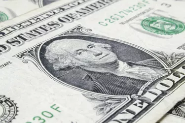 George Washington, one dollar