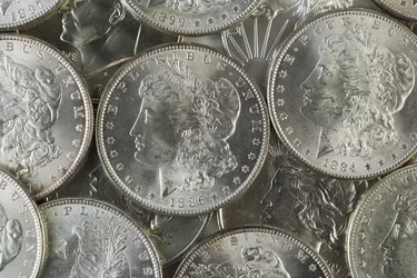 Many American Silver Dollars