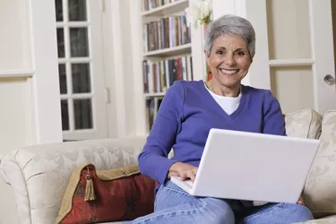 Woman on laptop computer