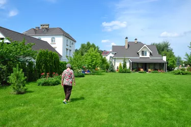 woman on garden