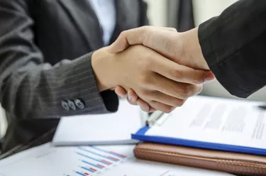 Business handshake