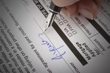 Mortgage Application Form Signature