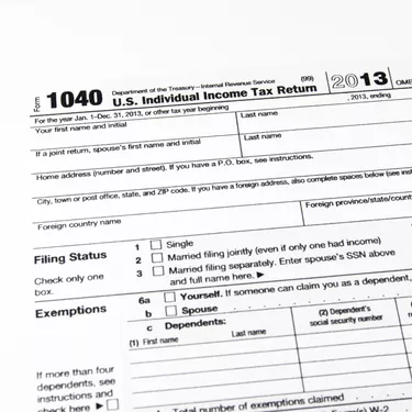 U.S. income tax form