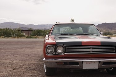 Vintage muscle car