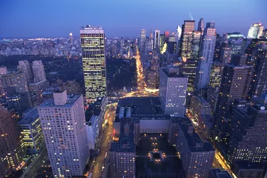 High Rise Building in New York, Manhattan, United State of America, Aerial View