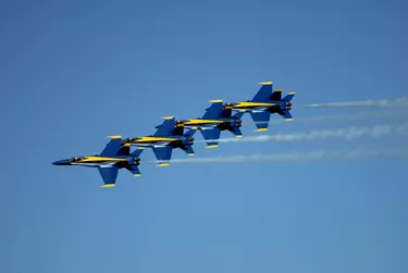 Blue Angeles In Formation