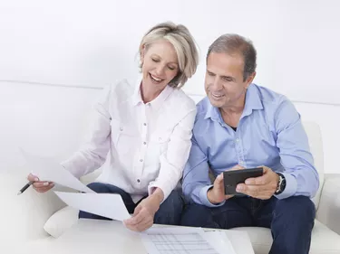 Portrait Of A Couple Enjoying Success