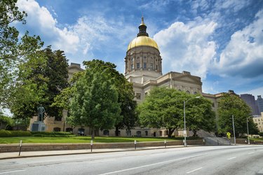 Georgia state capitol building in Atlanta