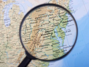 East Coast under loupe
