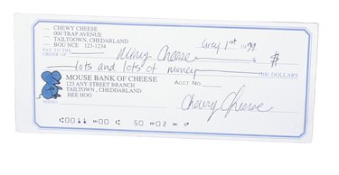Image of a check