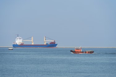 ship leaving the harbors