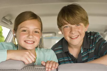 kids in car