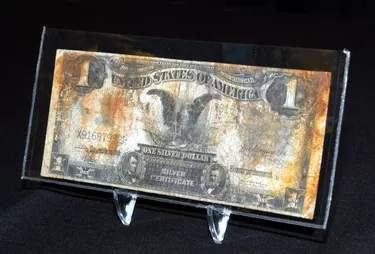 US Silver Certificate at Titanic Artifact Exhibit