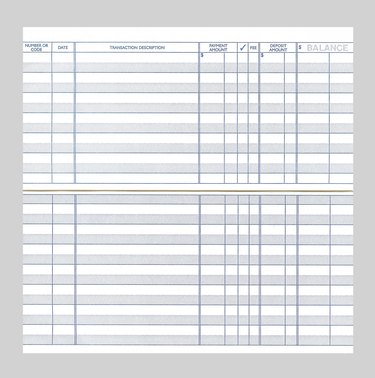 Blank Checkbook Register
